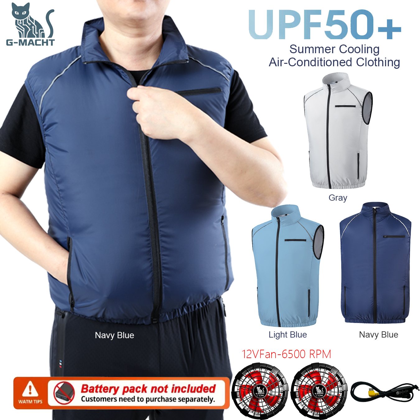 Chaleco con Ventilador USB G-M - Outdoor Power Not Working reseña y precio