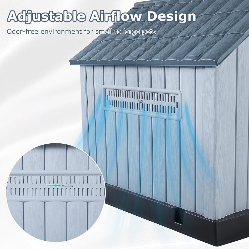 LEMBERI Casa grande de plástic - Outdoor Power Vent reseña y precio