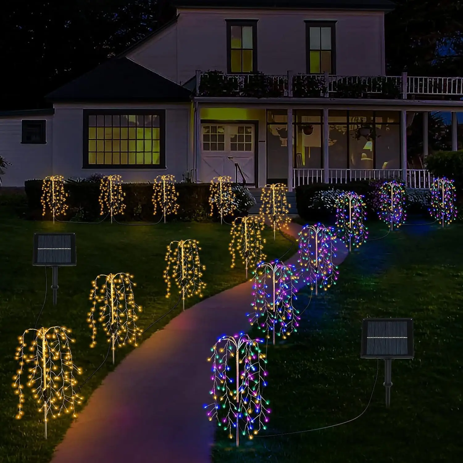 Luz LED Solar 3D con Forma de  - Outdoor Power Stake reseña y precio